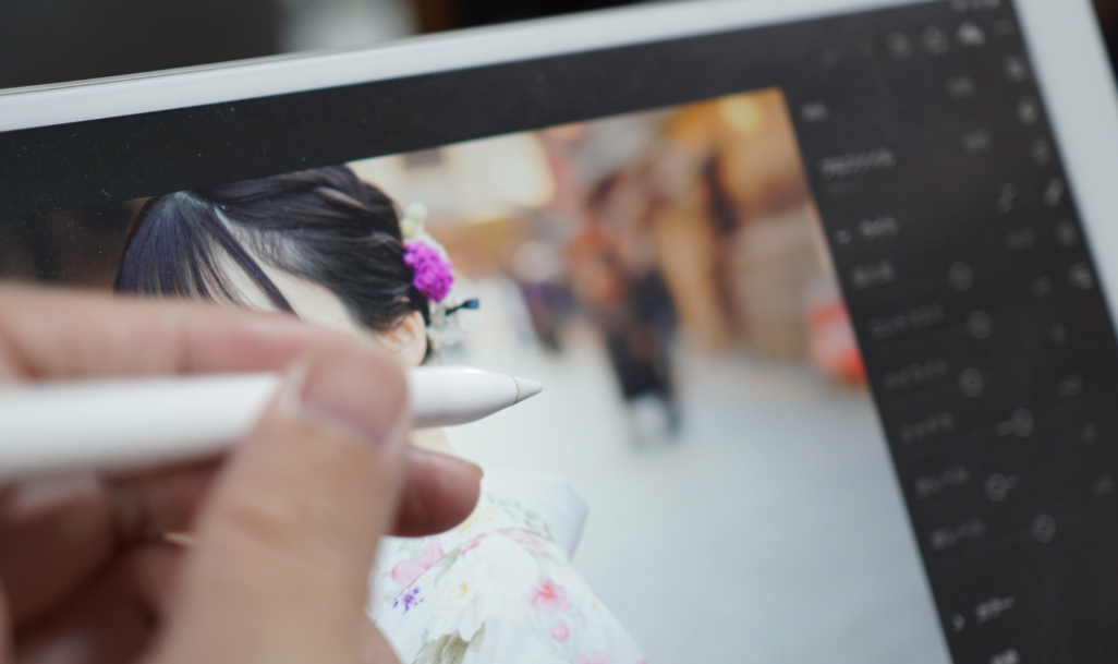 iPad Proをペンで写真編集