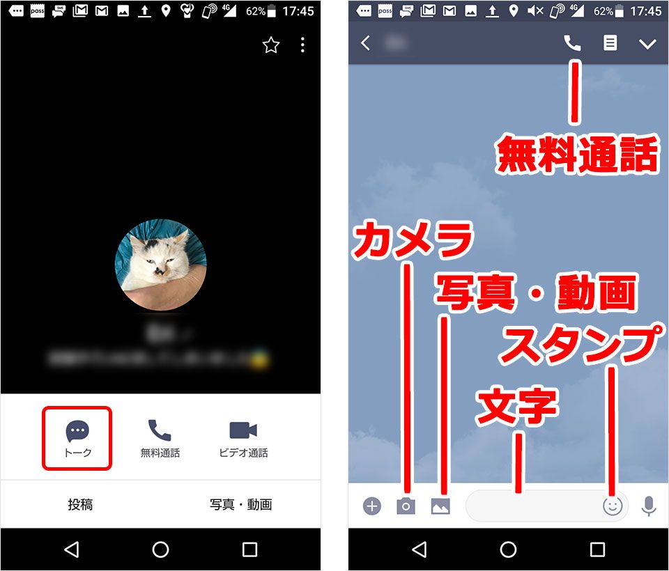 LINE トーク