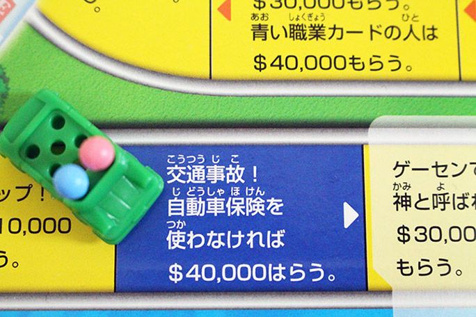 バナナの皮でハデに転んだ