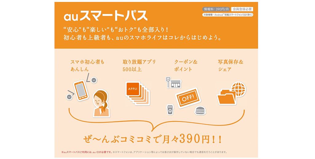 2012年9-10月のau総合カタログより