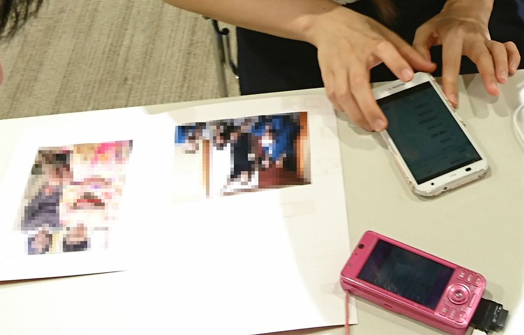 「おもいでケータイ再起動」で復活したガラケーからの写真