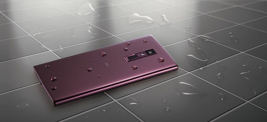 URBANO V04は防水・防塵・耐衝撃性能を搭載