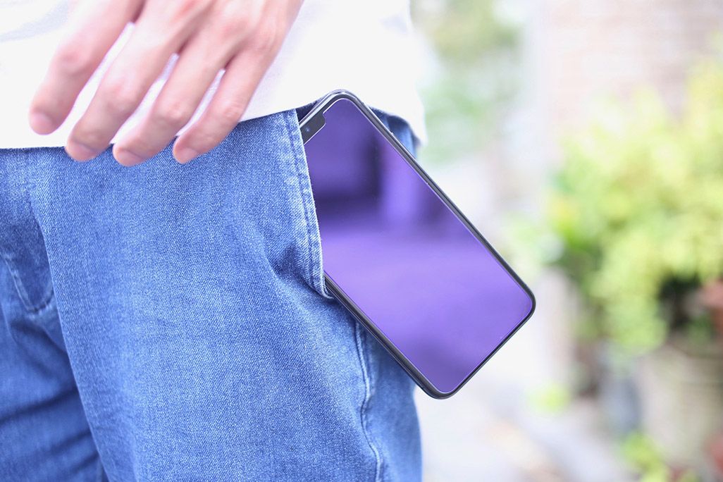 iPhoneが落ちる瞬間
