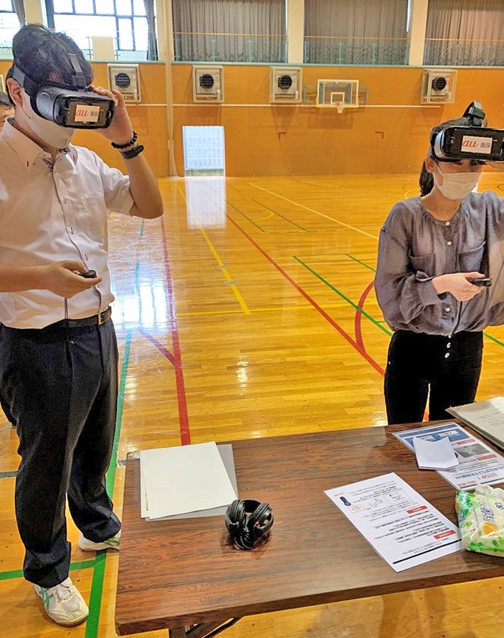 東京都立町田工業高等学校でのVR体験