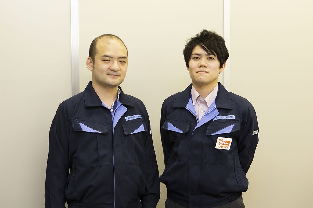右/KDDI エンジニアリング 西日本運用本部 中部支社 松浦勇斗、左/同・若松洋介