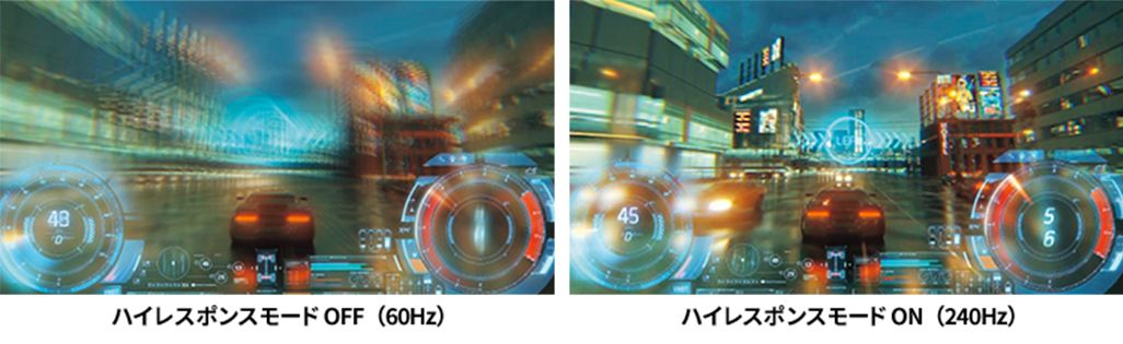 AQUOS zero5G basic DXのハイレスポンスモード