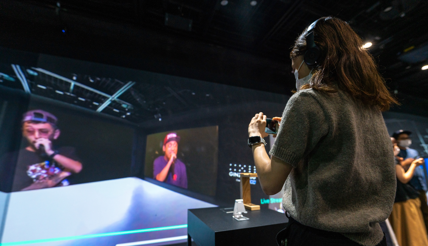 KDDI直営ショップ「GINZA 456」における「音のVR」によるORANGE RANGE 20周年ライブのリアルタイム配信