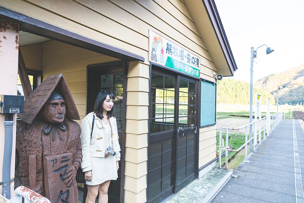 秋田内陸縦貫鉄道の阿仁マタギ駅
