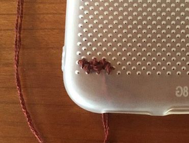 2列分のステッチを使ったクロスステッチの縫い方