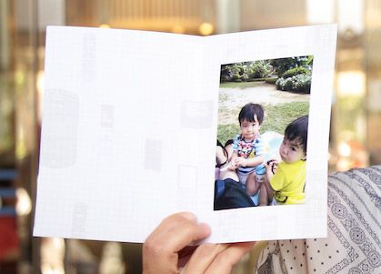 「おもいでケータイ再起動」で復活した双子の写真