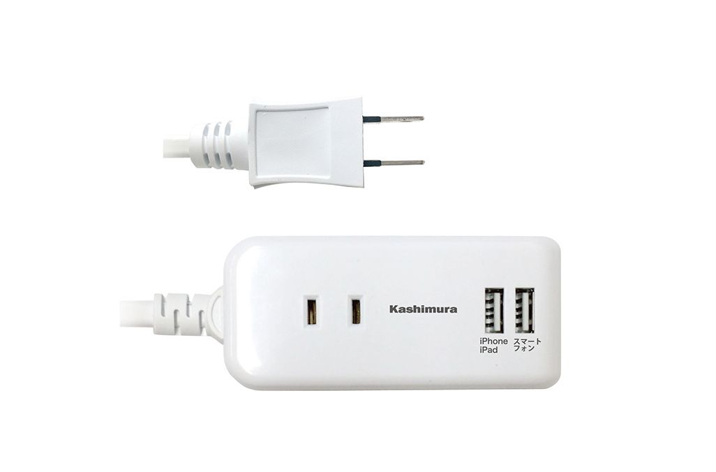 国内・海外兼用2口電源タップ