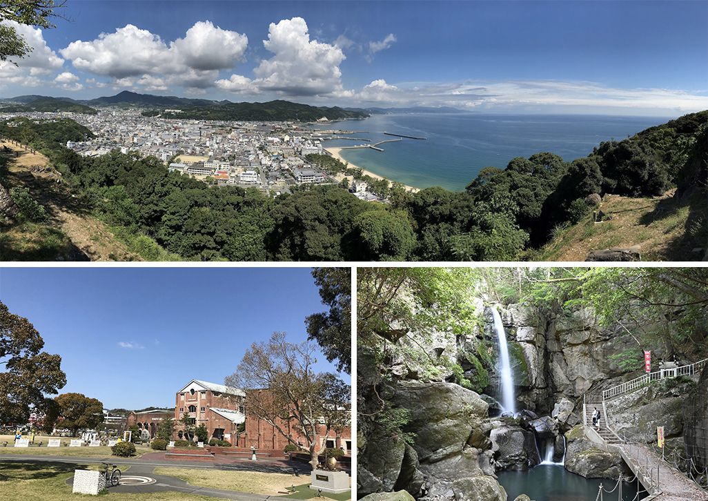 海と山の自然に恵まれた淡路島・洲本市の風景