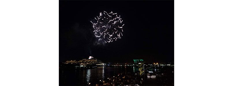 Galaxyで撮影した横浜の花火