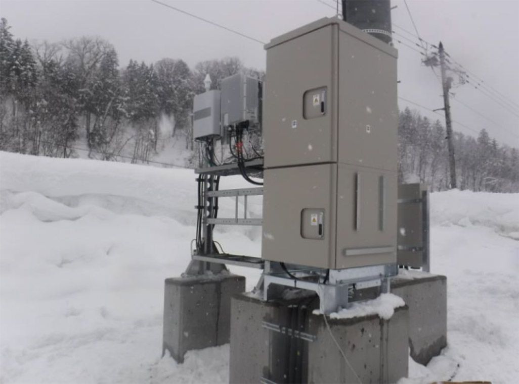 北海道 雪のなかの基地局