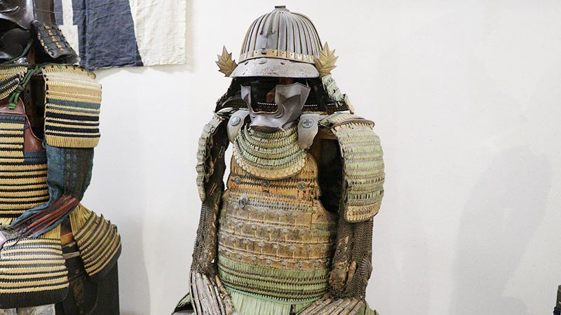 つくりが細かい展示品の甲冑