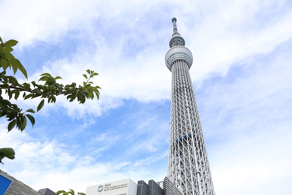 「au助手席ナビ」で東京スカイツリーに到着