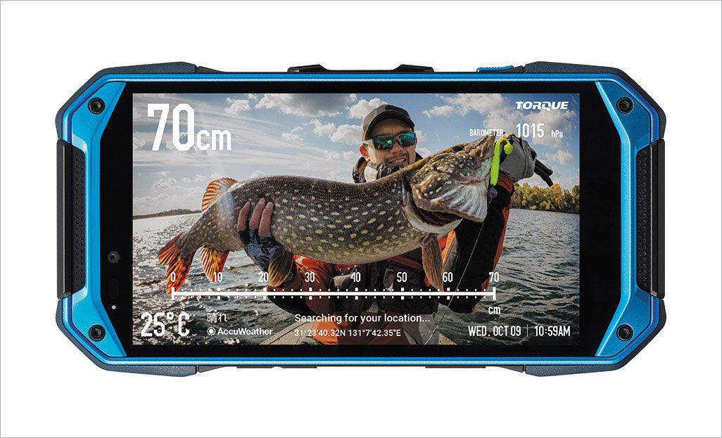 au TORQUE G04のAction OverlayのFishingモード