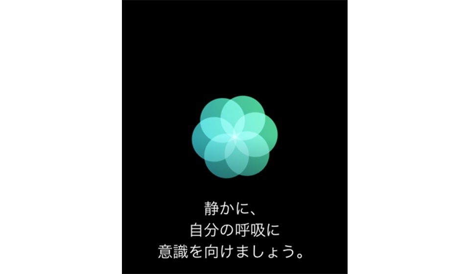 Apple Watchの「マインドフルネス」の表示例