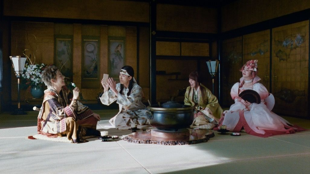 2021年お正月CMでの昔話の世界の桃太郎