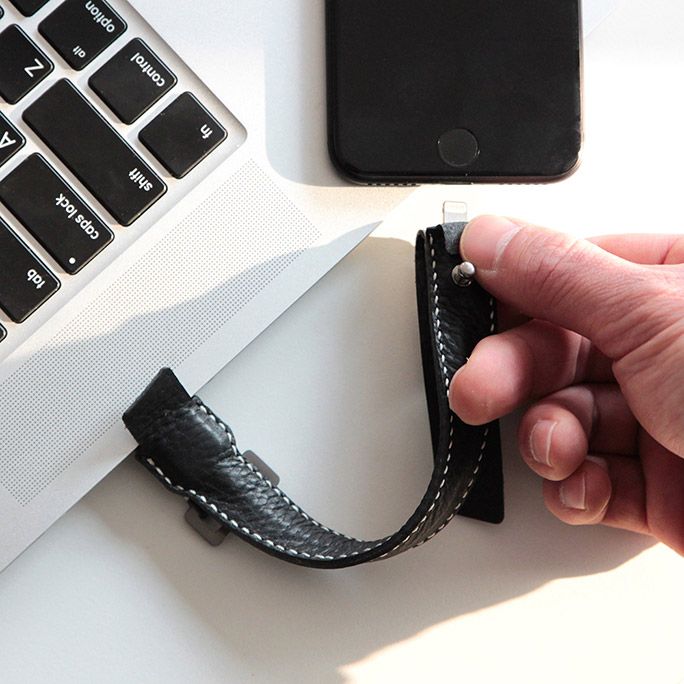 Minerva Box Leather Bracelet Cable