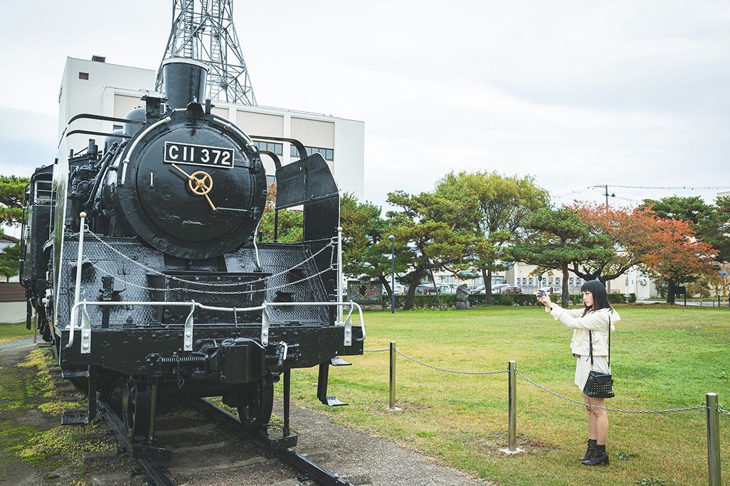 鷹巣駅から「米代児童公園」へ