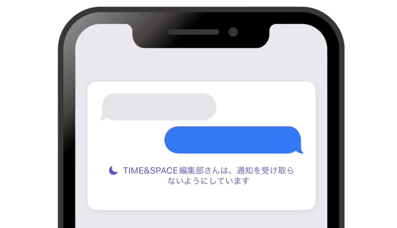 集中モード状況の共有時の通知画面イメージ