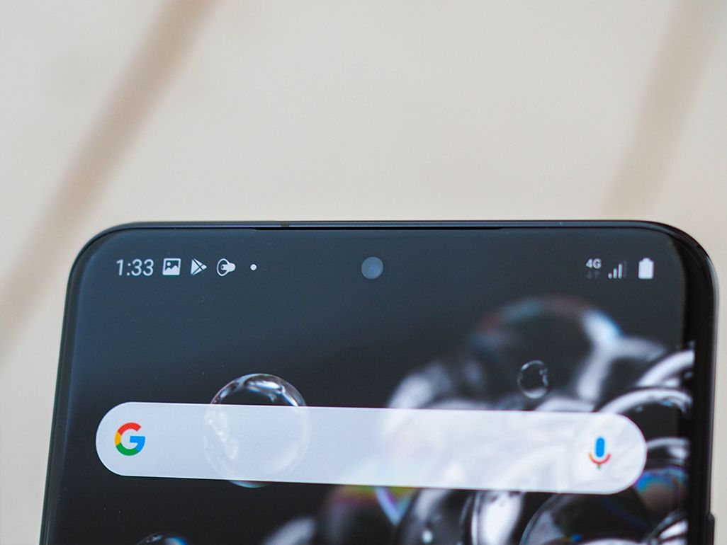 Galaxy S20 Ultra 5Gのフロントカメラ