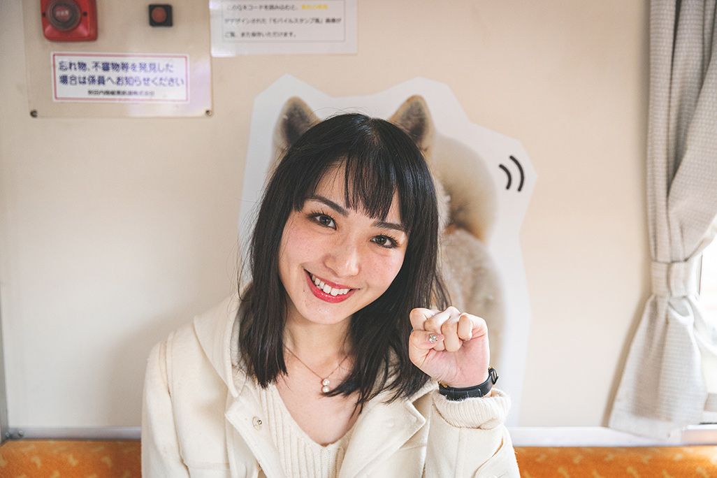 秋田犬っこ列車の撮影ポイント